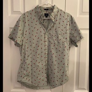 J.Crew Short Sleeve Button-up Shirt Mens Large